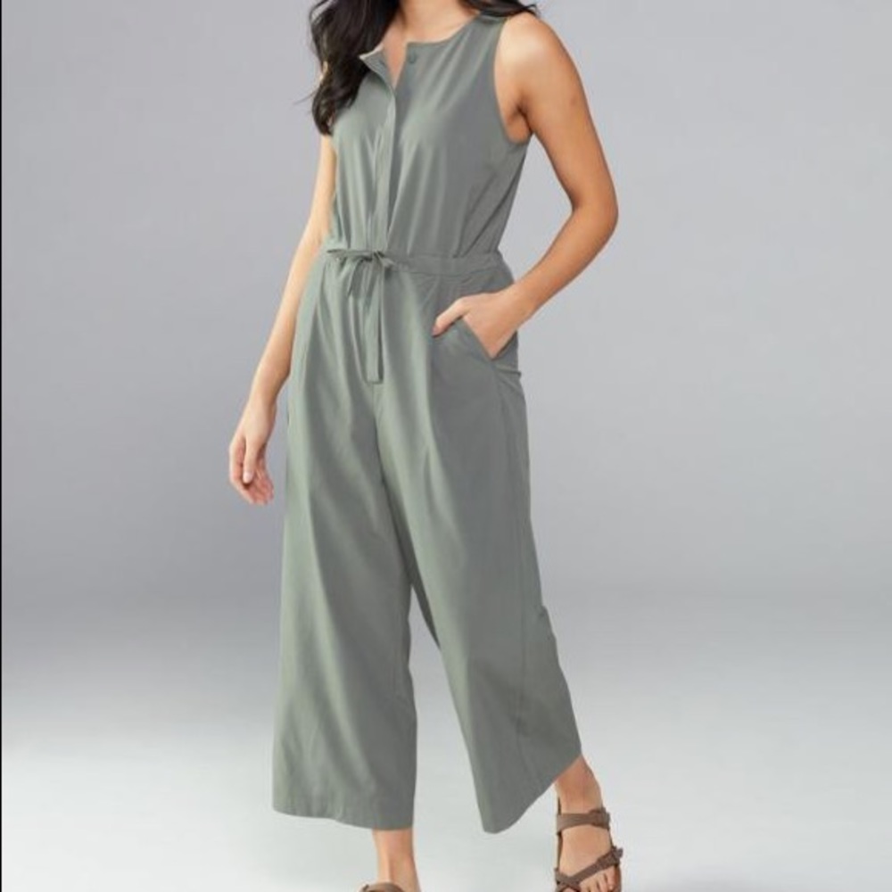 REI Black romper/jumpsuit in small. Great for town or camping.